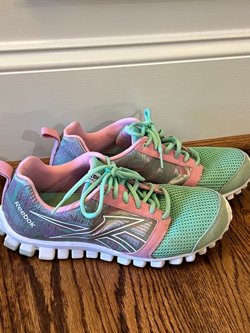 Reebok RealFlex Running Shoe Mint/Pink